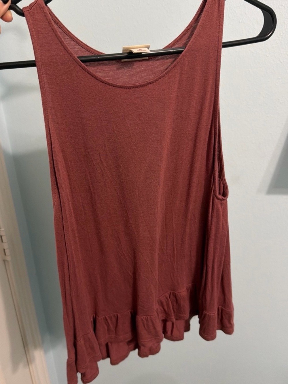 Orange/Brown Sleeveless Top